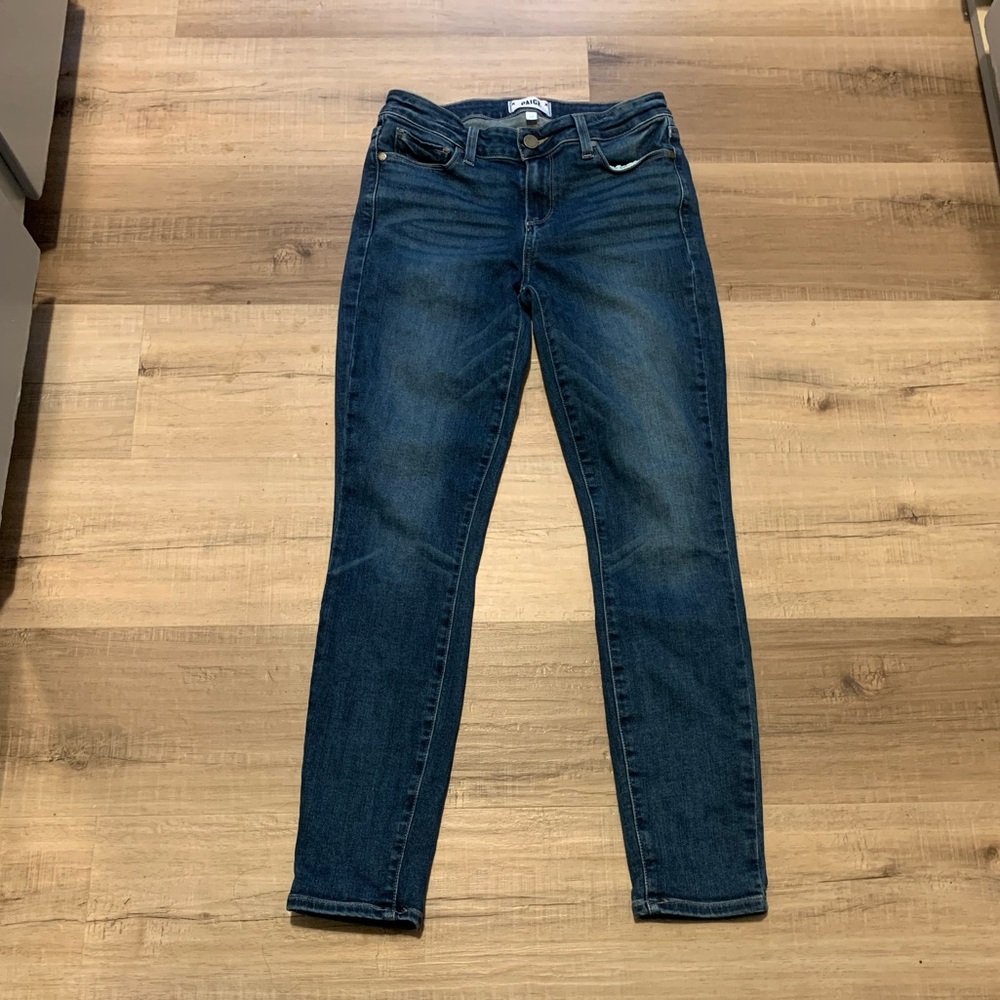 PAIGE verdugo ankle skinny jeans with stretch